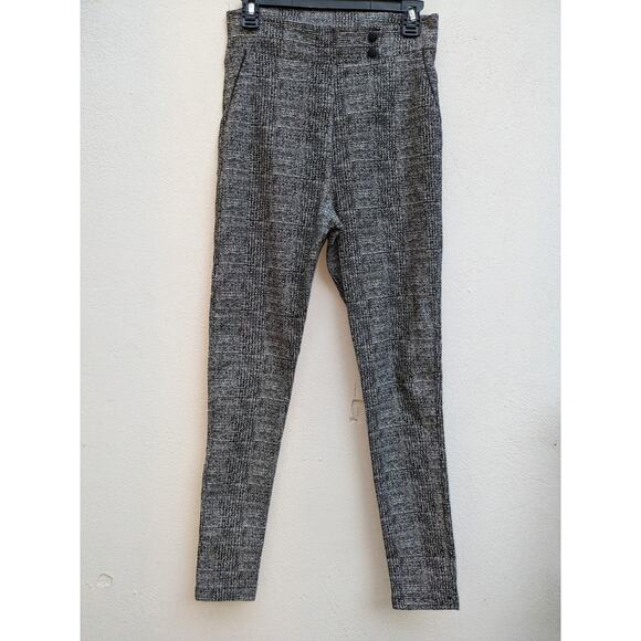 Women’s Dress Pants Contempo Skinny Pull On Black/White Abstract Size Small - Picture 2 of 6